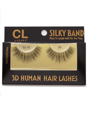 CL 3D HUMAN HAIR SILKY BAND LASH #18