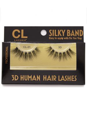 CL 3D HUMAN HAIR SILKY BAND LASH #21