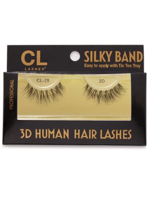 CL 3D HUMAN HAIR SILKY BAND LASH #25